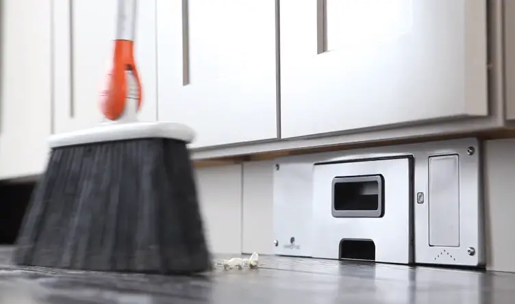 toe kick vacuum under cabinet